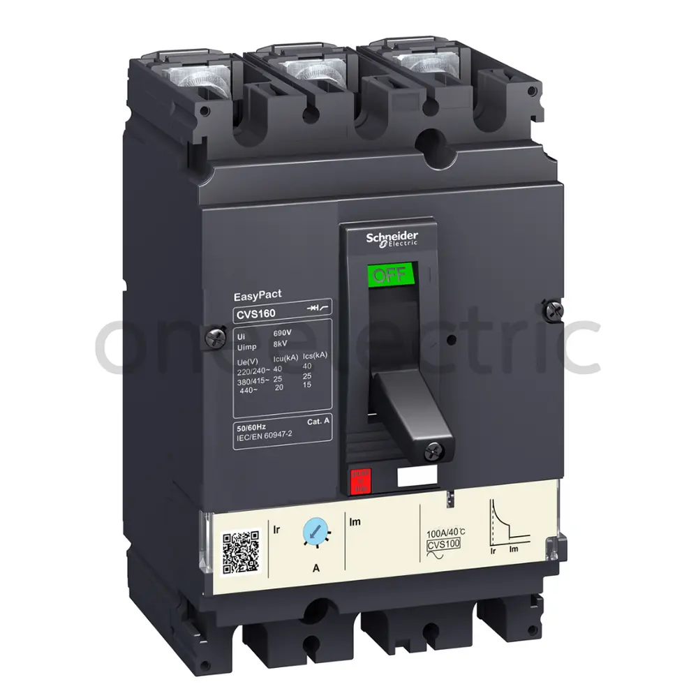 SCHNEIDER CVS160B เบรกเกอร์ MCCB 3P 25KA